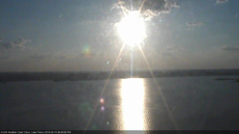 Lake Travis webcam, September 15, 2019 5:50 PM CT