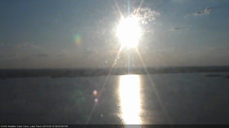 Lake Travis webcam, September 15, 2019 5:55 PM CT