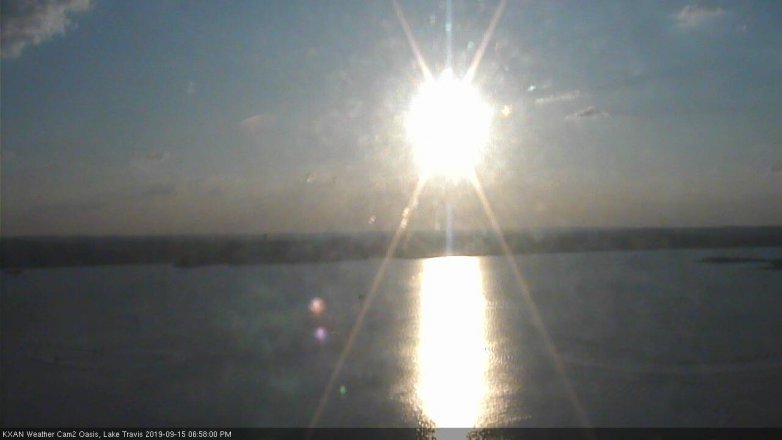 Lake Travis webcam, September 15, 2019 6:00 PM CT