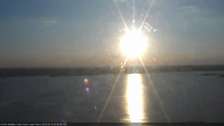 Lake Travis webcam, September 15, 2019 6:10 PM CT