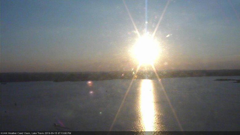 Lake Travis webcam, September 15, 2019 6:15 PM CT