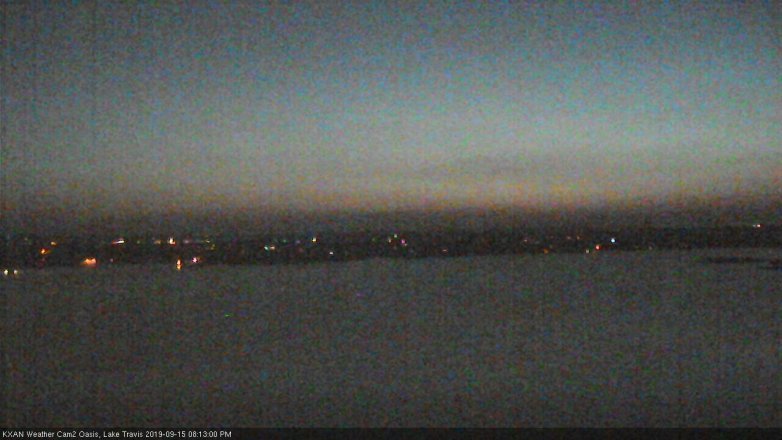 Lake Travis webcam, September 15, 2019 7:15 PM CT