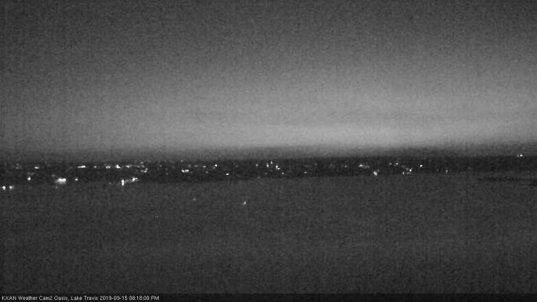 Lake Travis webcam, September 15, 2019 7:20 PM CT