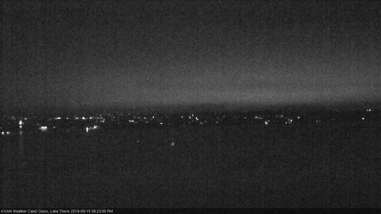 Lake Travis webcam, September 15, 2019 7:25 PM CT