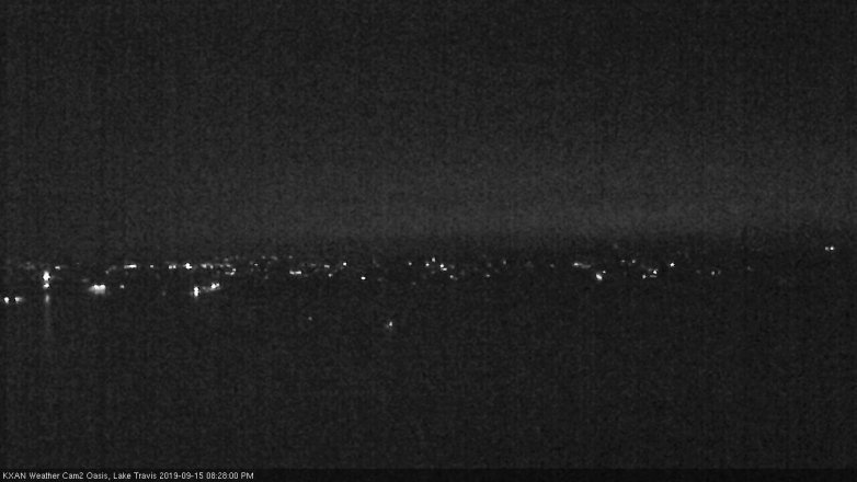 Lake Travis webcam, September 15, 2019 7:30 PM CT