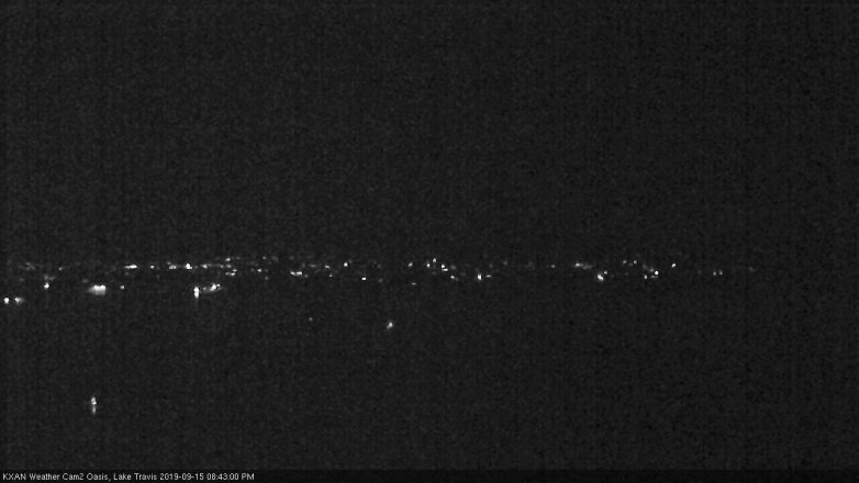 Lake Travis webcam, September 15, 2019 7:45 PM CT