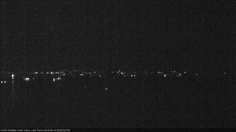 Lake Travis webcam, September 15, 2019 8:00 PM CT