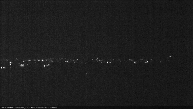 Lake Travis webcam, September 15, 2019 8:05 PM CT