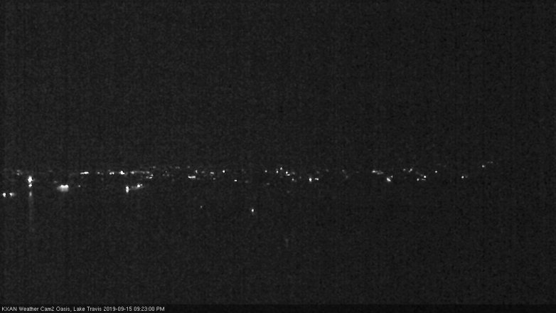 Lake Travis webcam, September 15, 2019 8:25 PM CT