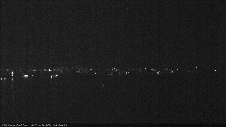 Lake Travis webcam, September 15, 2019 8:40 PM CT