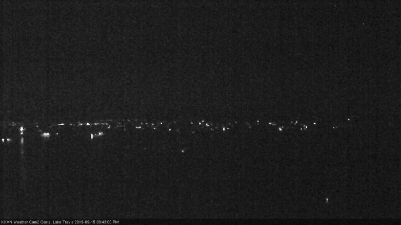 Lake Travis webcam, September 15, 2019 8:45 PM CT
