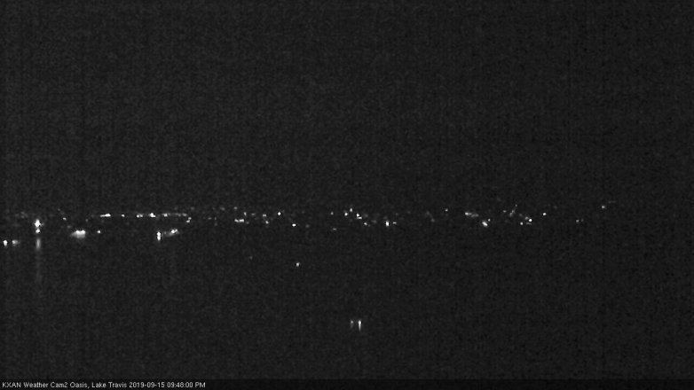 Lake Travis webcam, September 15, 2019 8:50 PM CT