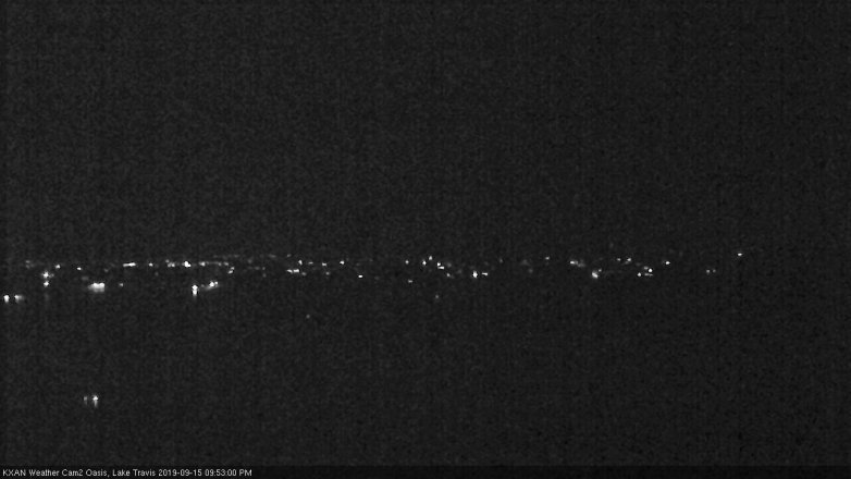 Lake Travis webcam, September 15, 2019 8:55 PM CT