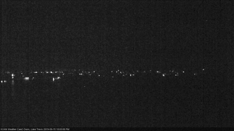 Lake Travis webcam, September 15, 2019 9:05 PM CT