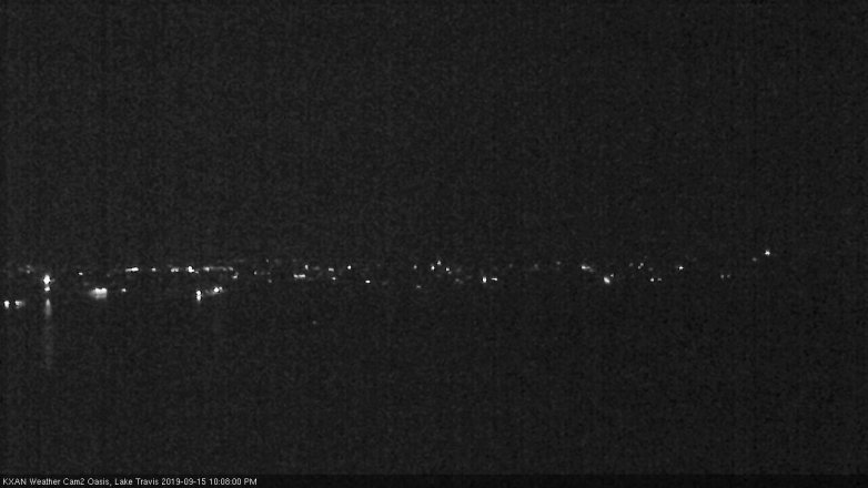 Lake Travis webcam, September 15, 2019 9:10 PM CT