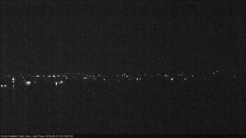 Lake Travis webcam, September 15, 2019 9:15 PM CT
