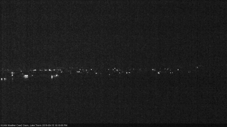 Lake Travis webcam, September 15, 2019 9:20 PM CT