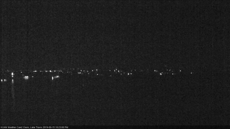 Lake Travis webcam, September 15, 2019 9:25 PM CT