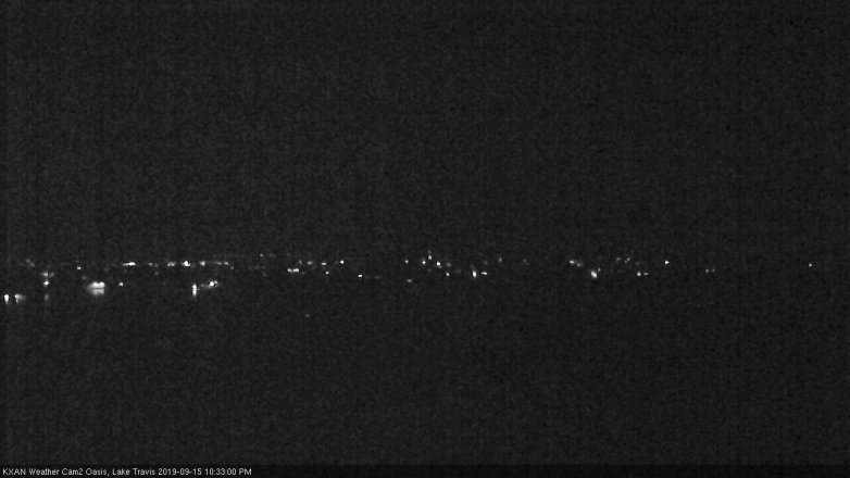 Lake Travis webcam, September 15, 2019 9:35 PM CT