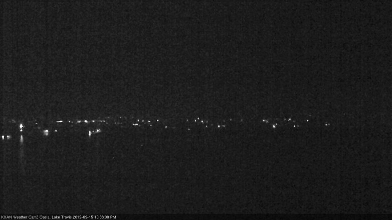 Lake Travis webcam, September 15, 2019 9:40 PM CT