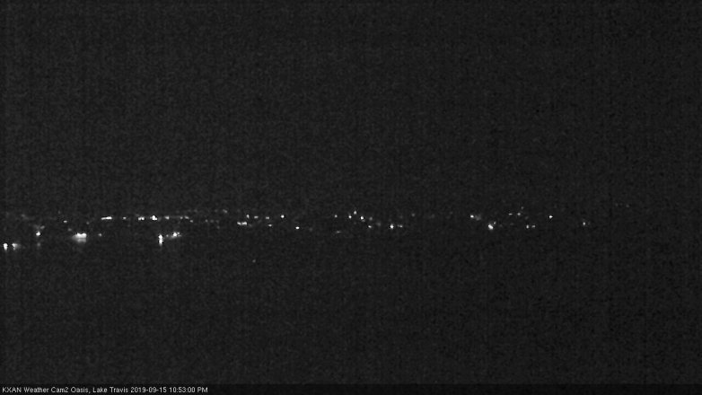 Lake Travis webcam, September 15, 2019 9:55 PM CT