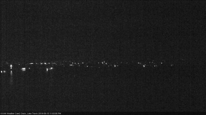 Lake Travis webcam, September 15, 2019 10:05 PM CT