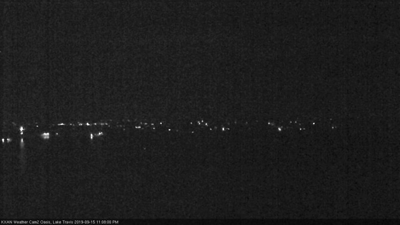 Lake Travis webcam, September 15, 2019 10:10 PM CT