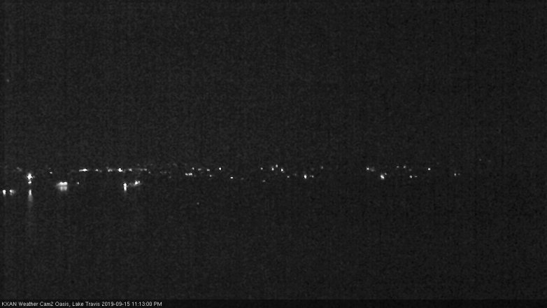 Lake Travis webcam, September 15, 2019 10:15 PM CT