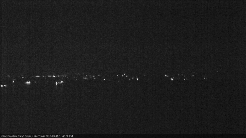 Lake Travis webcam, September 15, 2019 10:45 PM CT
