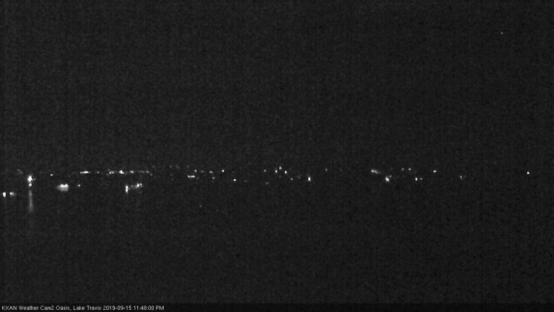 Lake Travis webcam, September 15, 2019 10:50 PM CT