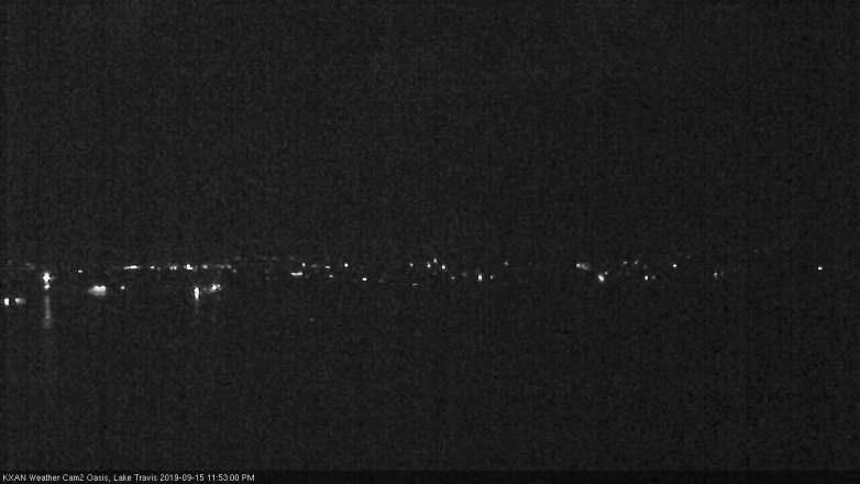 Lake Travis webcam, September 15, 2019 10:55 PM CT