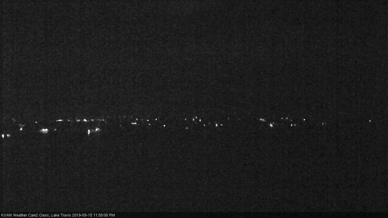 Lake Travis webcam, September 15, 2019 11:00 PM CT