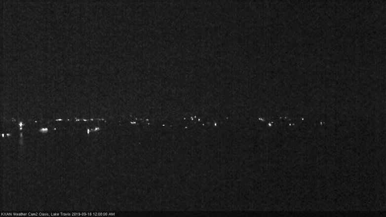 Lake Travis webcam, September 15, 2019 11:10 PM CT