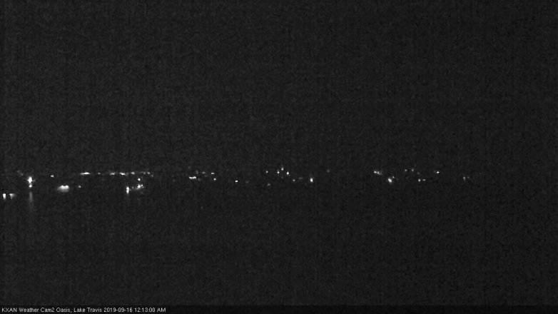 Lake Travis webcam, September 15, 2019 11:15 PM CT