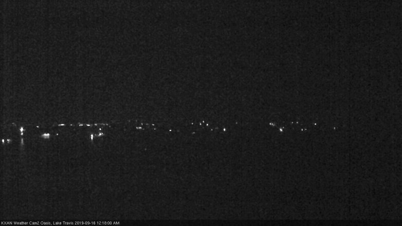 Lake Travis webcam, September 15, 2019 11:20 PM CT