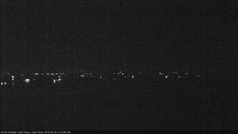 Lake Travis webcam, September 15, 2019 11:25 PM CT