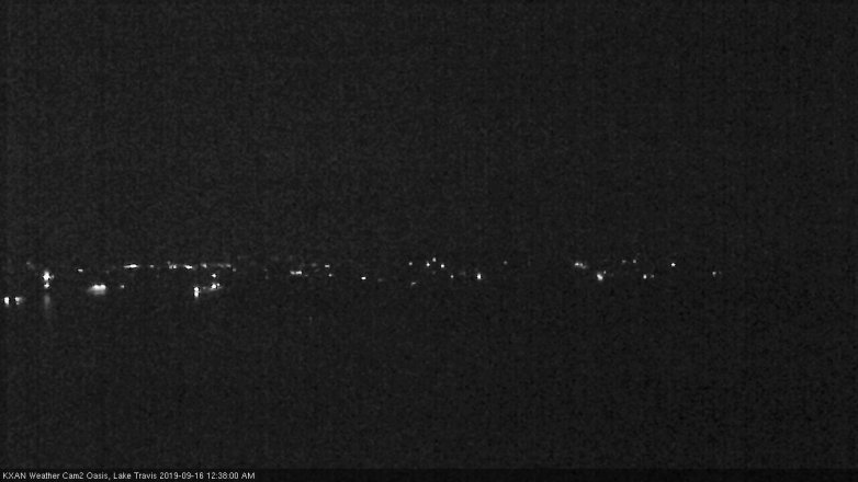 Lake Travis webcam, September 15, 2019 11:40 PM CT