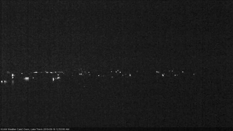 Lake Travis webcam, September 15, 2019 11:55 PM CT