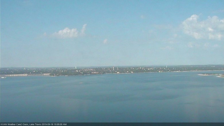 Lake Travis webcam, September 16, 2019 9:10 AM CT