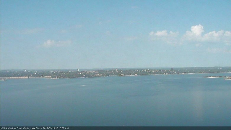 Lake Travis webcam, September 16, 2019 9:20 AM CT