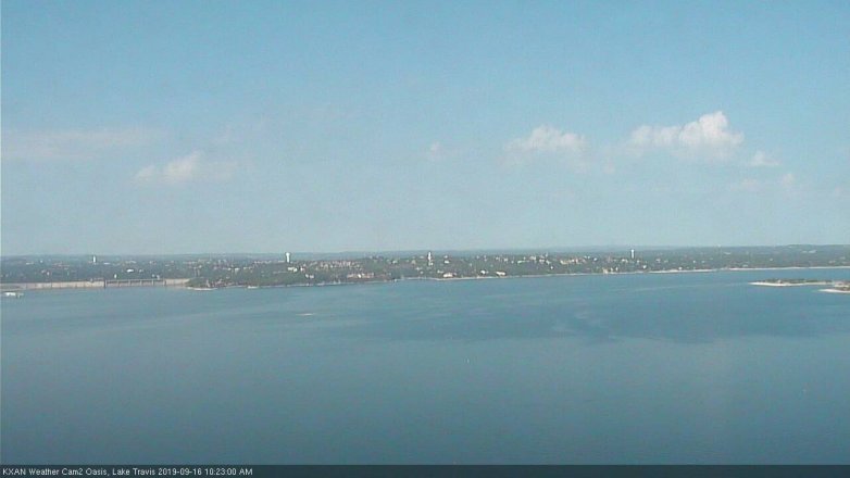 Lake Travis webcam, September 16, 2019 9:25 AM CT