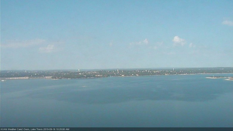 Lake Travis webcam, September 16, 2019 9:30 AM CT
