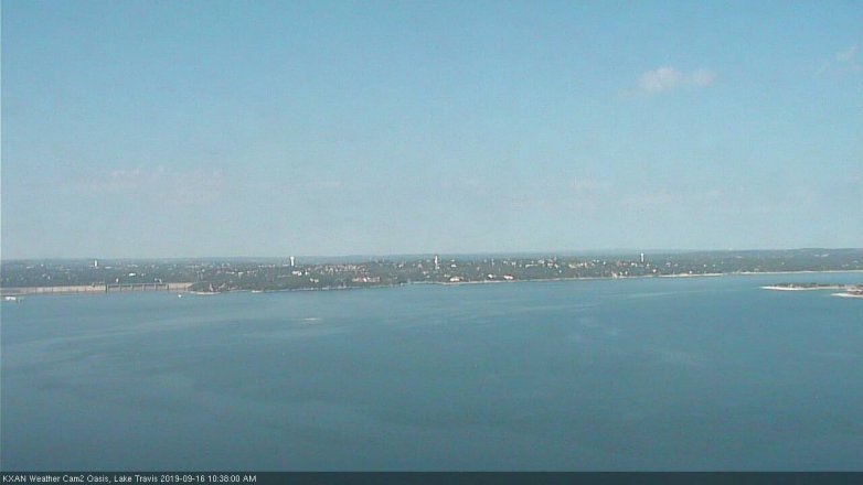 Lake Travis webcam, September 16, 2019 9:40 AM CT