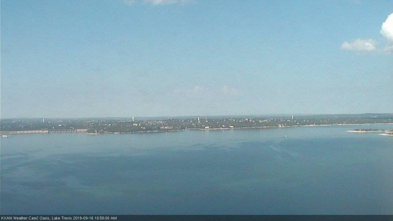 Lake Travis webcam, September 16, 2019 10:00 AM CT
