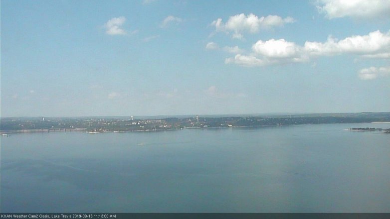 Lake Travis webcam, September 16, 2019 10:15 AM CT