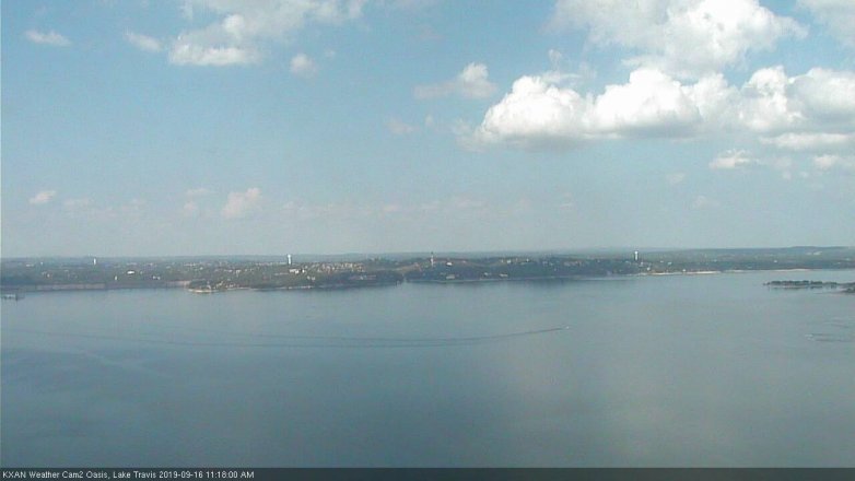 Lake Travis webcam, September 16, 2019 10:20 AM CT