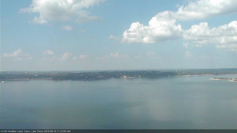 Lake Travis webcam, September 16, 2019 10:25 AM CT