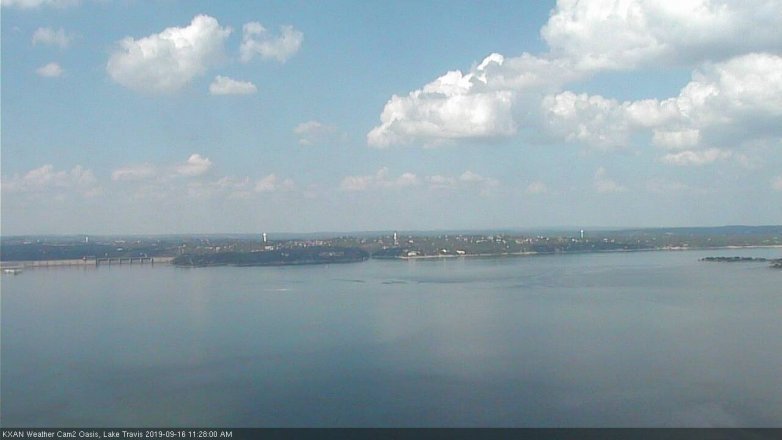 Lake Travis webcam, September 16, 2019 10:30 AM CT