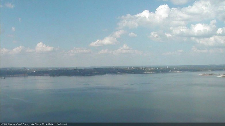 Lake Travis webcam, September 16, 2019 10:40 AM CT
