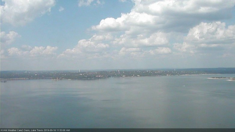 Lake Travis webcam, September 16, 2019 10:55 AM CT